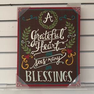 Grateful Heart Decorative Wall Art
